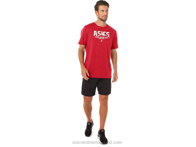 1977 MTn Tee Classic Red Heather Asics XXPD21