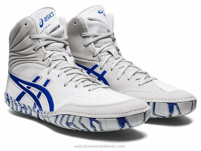 Aggressor 5 White/Lapis Lazuli Blue Asics XXPD1096