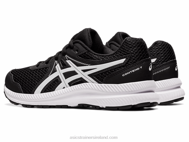 Contend 7 Grade School Black/White Asics XXPD4542