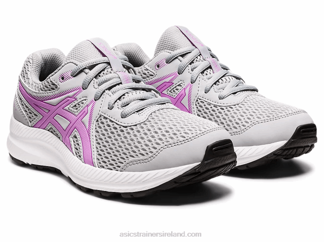 Contend 7 Grade School Piedmont Grey/Lavender Glow Asics XXPD4536