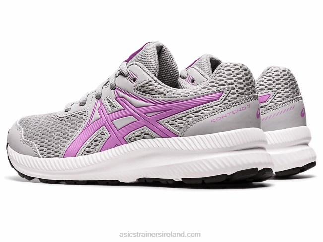 Contend 7 Grade School Piedmont Grey/Lavender Glow Asics XXPD4536