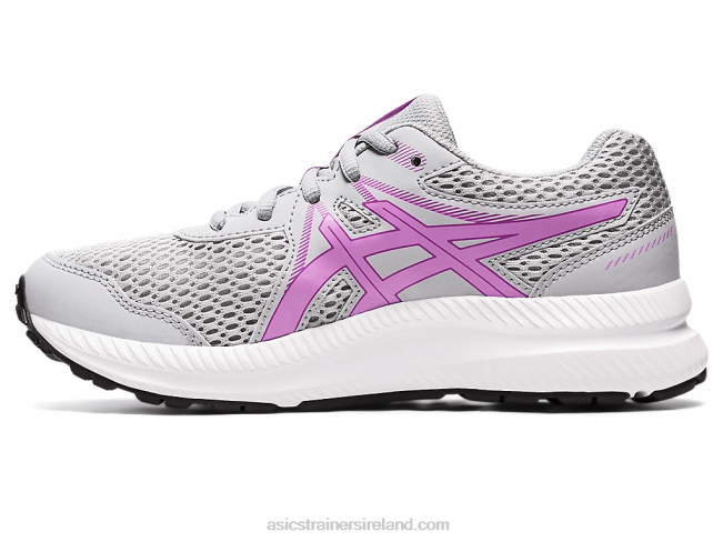 Contend 7 Grade School Piedmont Grey/Lavender Glow Asics XXPD4536