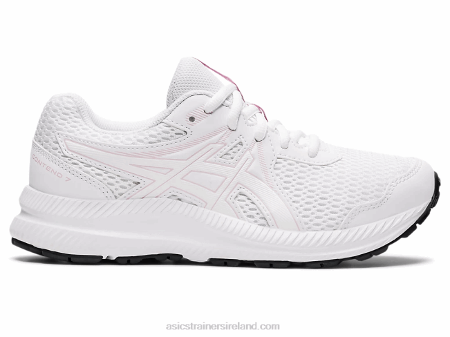 Contend 7 Grade School White/Barely Rose Asics XXPD4472