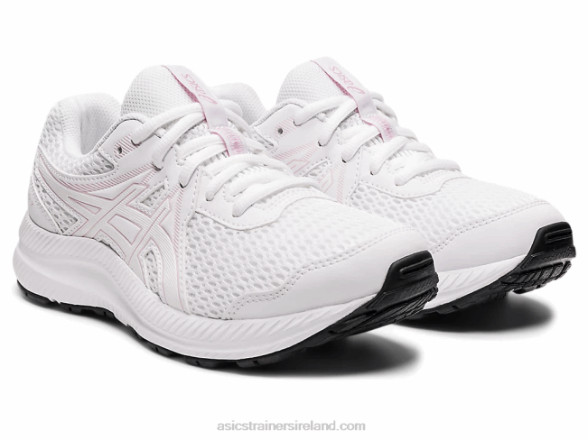 Contend 7 Grade School White/Barely Rose Asics XXPD4472