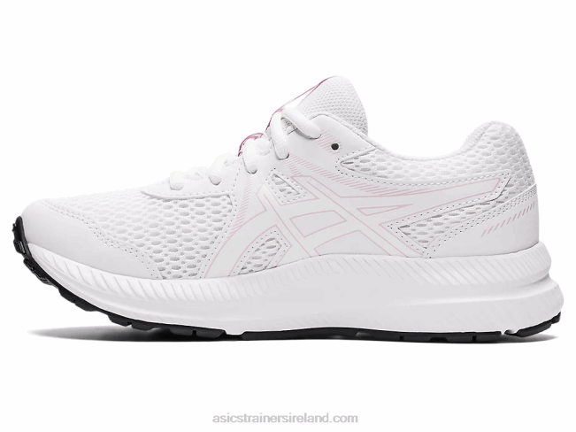 Contend 7 Grade School White/Barely Rose Asics XXPD4472