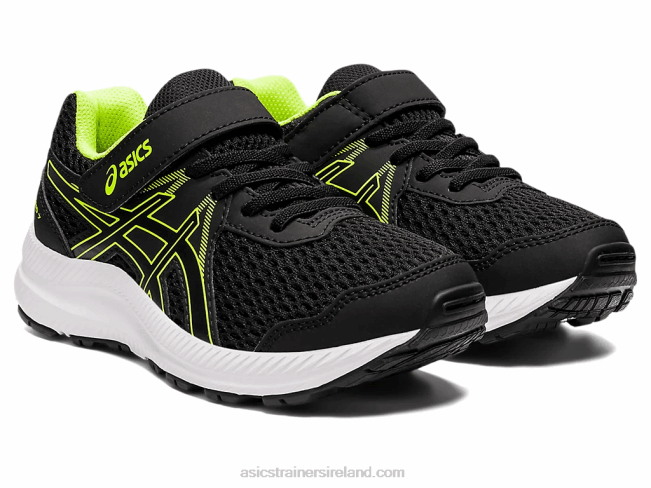 Contend 7 Pre-School Black/Hazard Green Asics XXPD4518