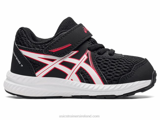 Contend 7 Toddler Size Black/Electric Red Asics XXPD4523