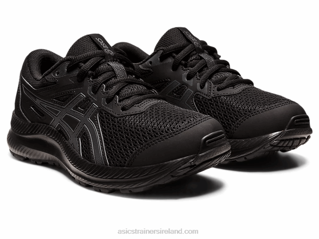 Contend 8 Grade School Black/Carrier Grey Asics XXPD4402