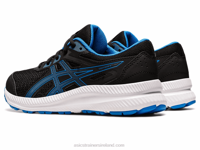 Contend 8 Grade School Black/Electric Blue Asics XXPD4394