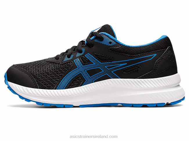 Contend 8 Grade School Black/Electric Blue Asics XXPD4394