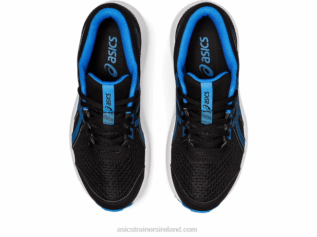 Contend 8 Grade School Black/Electric Blue Asics XXPD4394