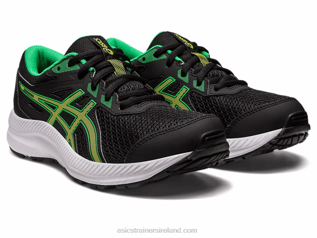 Contend 8 Grade School Black/Lime Zest Asics XXPD4246