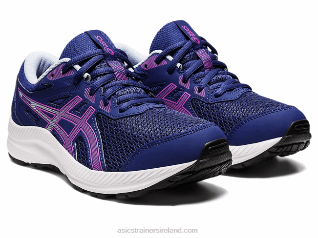 Contend 8 Grade School Dive Blue/Orchid Asics XXPD4399