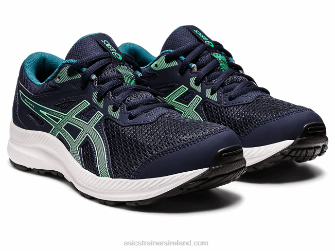 Contend 8 Grade School Midnight/New Leaf Asics XXPD4397