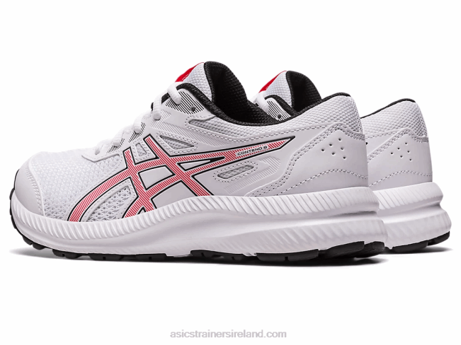 Contend 8 Grade School White/Electric Red Asics XXPD4281