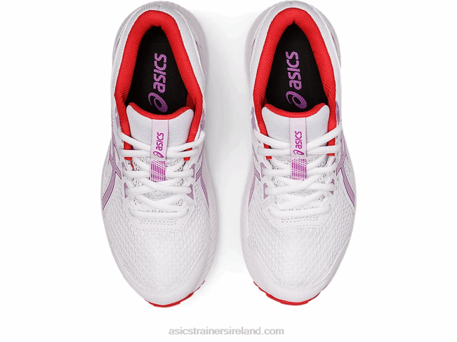 Contend 8 Grade School White/Orchid Asics XXPD4404