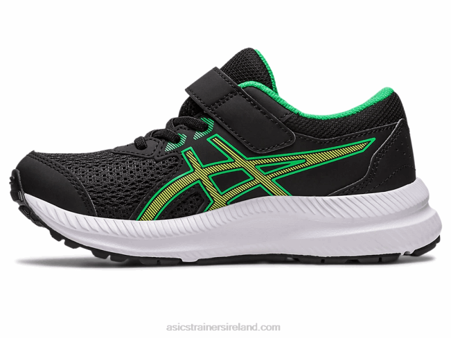 Contend 8 Pre-School Black/Lime Zest Asics XXPD4243