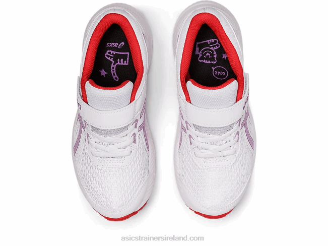 Contend 8 Pre-School White/Orchid Asics XXPD4403