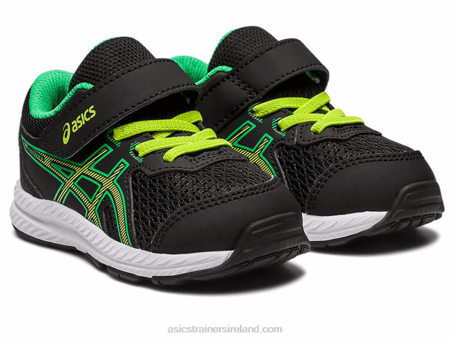 Contend 8 Toddler Size Black/Lime Zest Asics XXPD4316