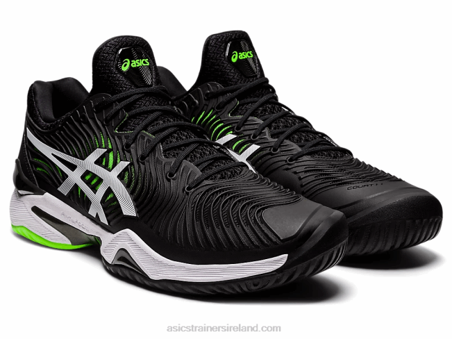 Court FF 2 Black/Green Gecko Asics XXPD1166