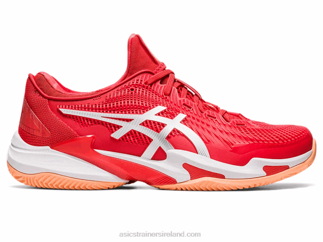 Court FF 3 Novak Clay Fiery Red/White Asics XXPD74