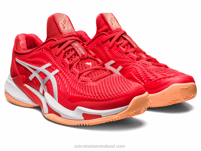 Court FF 3 Novak Clay Fiery Red/White Asics XXPD74