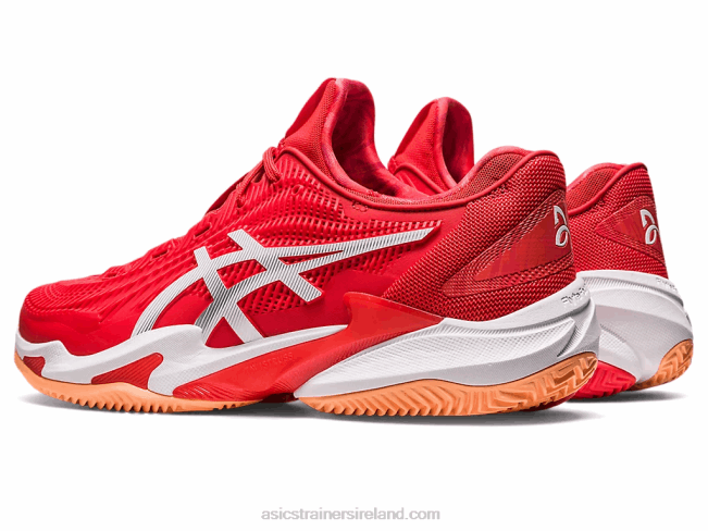 Court FF 3 Novak Clay Fiery Red/White Asics XXPD74