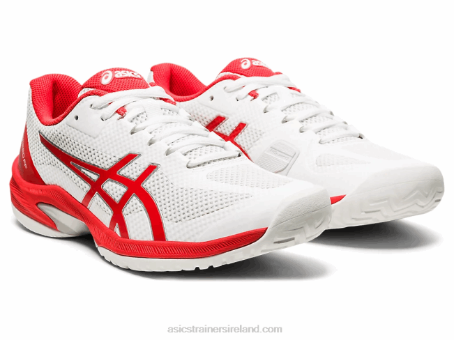 Court Speed FF White/Fiery Red Asics XXPD4102