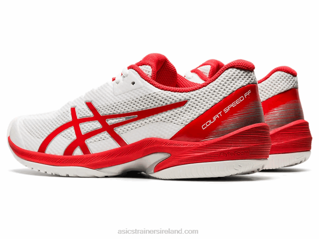 Court Speed FF White/Fiery Red Asics XXPD4102