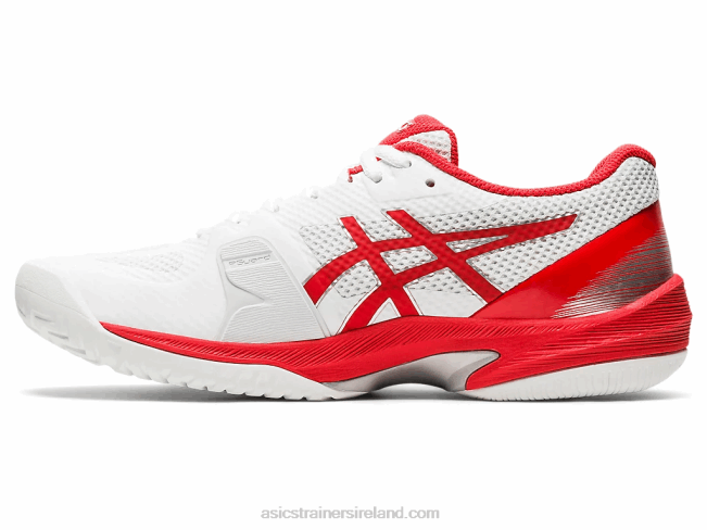 Court Speed FF White/Fiery Red Asics XXPD4102