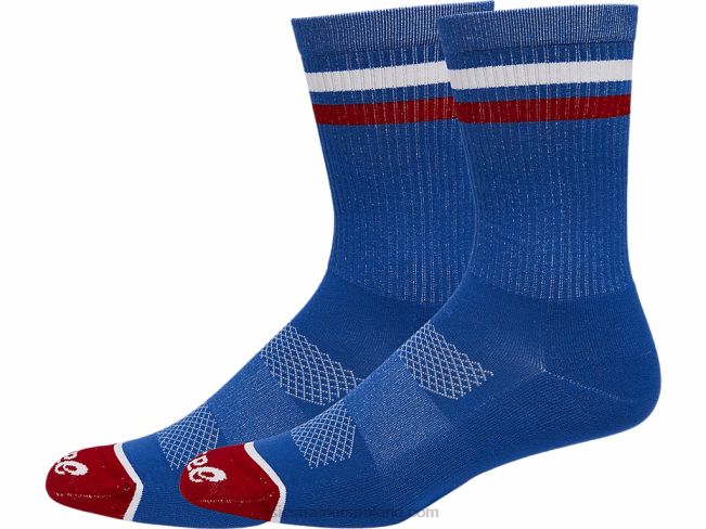 Crew Socks Usa Electric Blue/Electric Red Asics XXPD1288