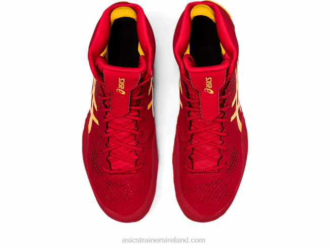 Dan Gable Evo 2 Cranberry/Saffron Asics XXPD1118