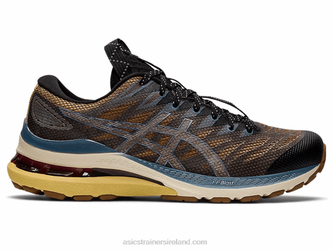 Fn3-S Gel-Kayano 28 Anthracite/Antique Gold Asics XXPD3139