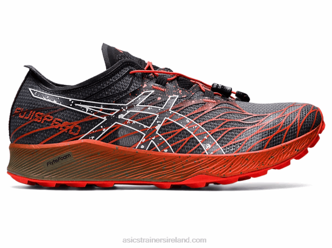 Fujispeed Black/Cherry Tomato Asics XXPD976