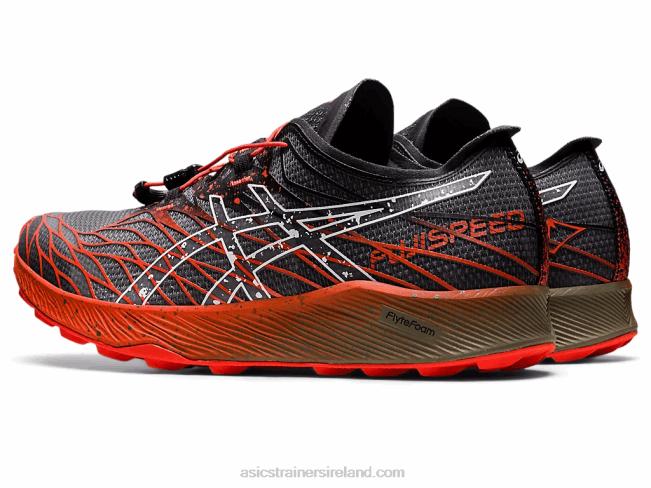 Fujispeed Black/Cherry Tomato Asics XXPD976