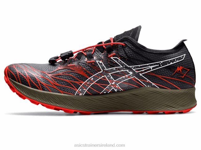 Fujispeed Black/Cherry Tomato Asics XXPD976