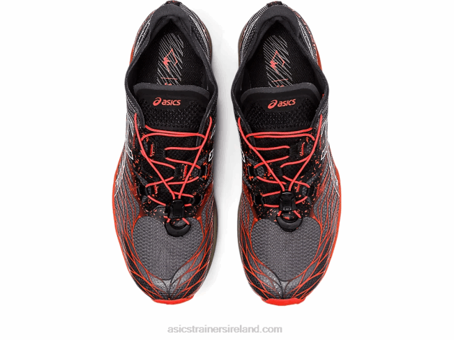 Fujispeed Black/Cherry Tomato Asics XXPD976