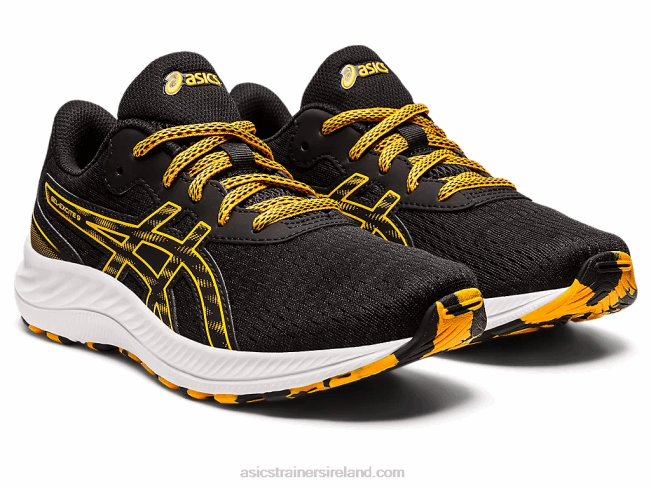 Gel-Excite 9 Grade School Black/Amber Asics XXPD4384