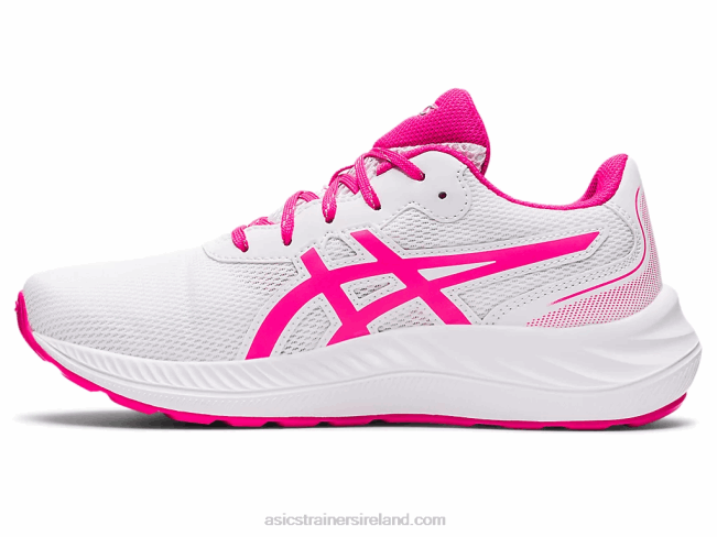 Gel-Excite 9 Grade School White/Pink Glo Asics XXPD4462