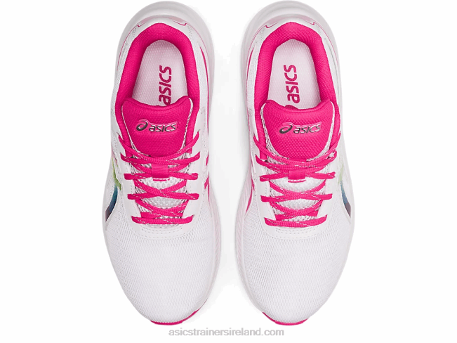 Gel-Excite 9 Grade School White/Pink Glo Asics XXPD4462