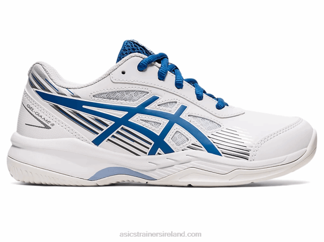 Gel-Game 8 Grade School White/Lake Drive Asics XXPD4429