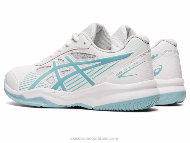 Gel-Game 8 Grade School White/Smoke Blue Asics XXPD4408