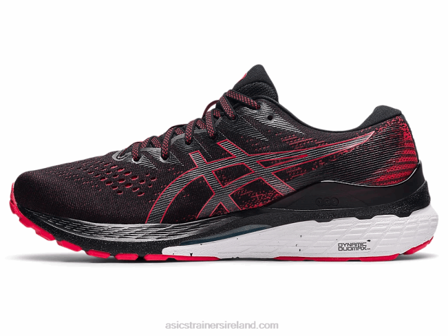 Gel-Kayano 28 Black/Electric Red Asics XXPD1878