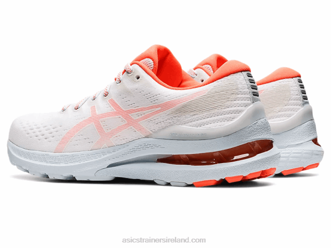 Gel-Kayano 28 White/Flash Coral Asics XXPD3153