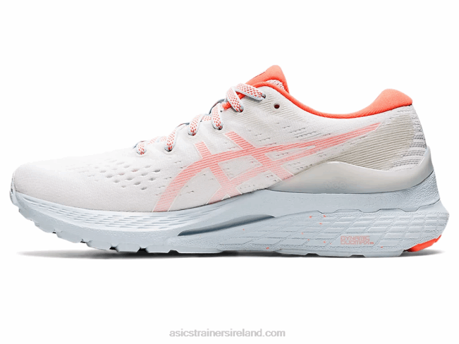 Gel-Kayano 28 White/Flash Coral Asics XXPD3153