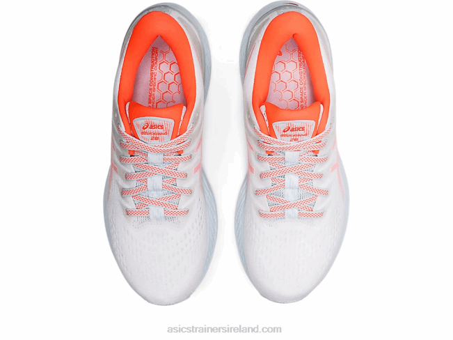 Gel-Kayano 28 White/Flash Coral Asics XXPD3153