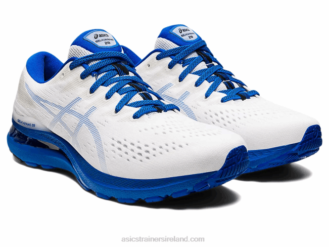 Gel-Kayano 28 White/Tuna Blue Asics XXPD1199