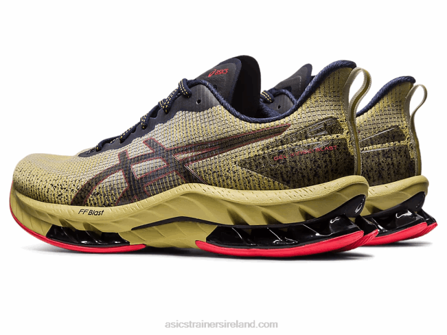 Gel-Kinsei Blast Le 2 Olive Oil/Electric Red Asics XXPD498