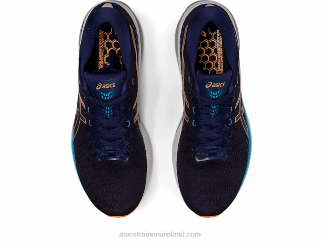 Gel-Pursue 8 Wide Indigo Blue/Sun Peach Asics XXPD386