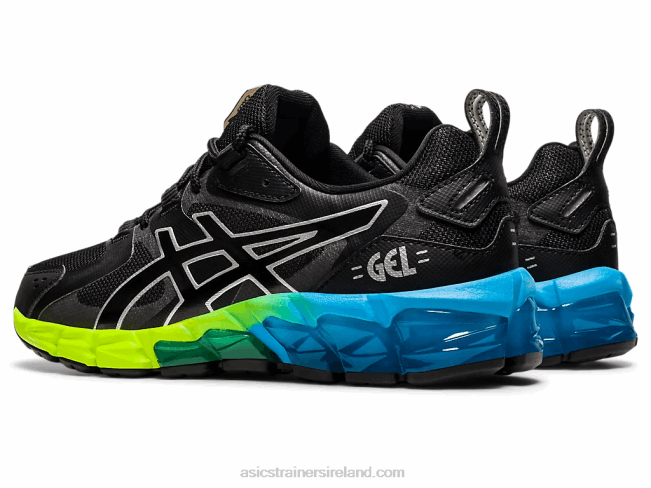 Gel-Quantum 180 6 Grade School Black/Aizuri Blue Asics XXPD4315